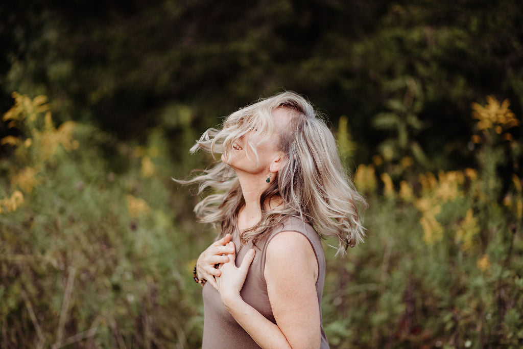 Woman Expressing Gratitude